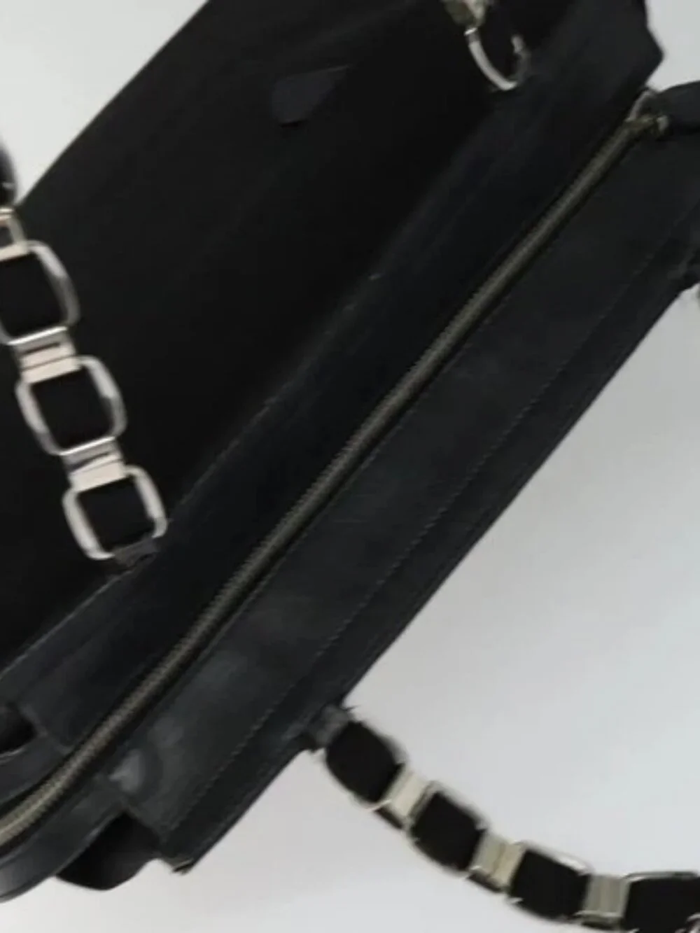 Salvatore Ferragamo Vala Shoulder Bag Canvas Black Auth fm4422